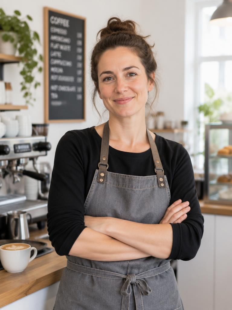 Independent cafe owner
